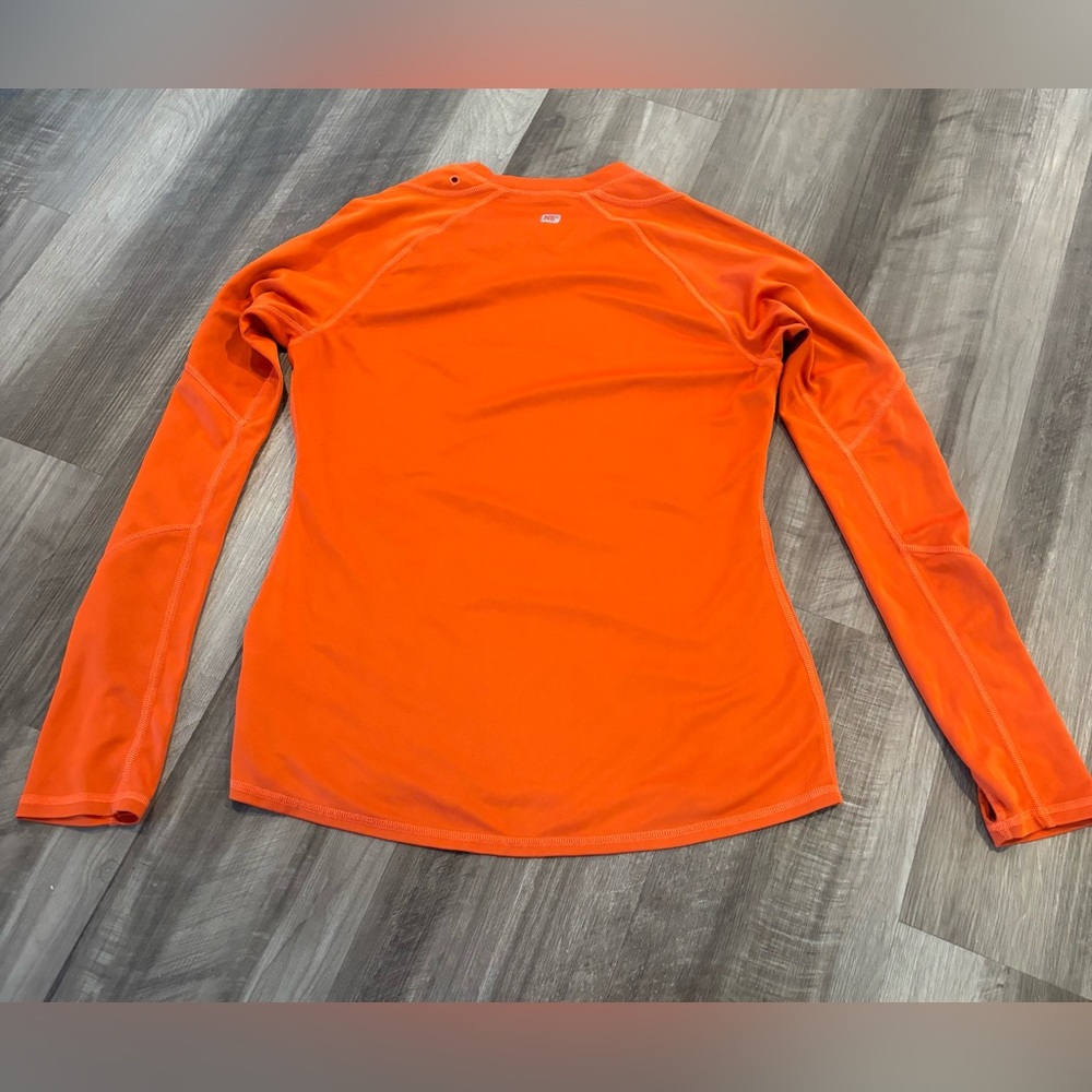 New Balance Orange Athletic Top Long Sleeves - Women’s Size Medium - Picture 2 of 9
